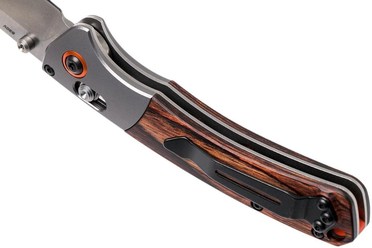 Benchmade Mini Crooked River 15085-2 Jagdmesser, Holz 5 Benchmade Mini Crooked River 15085-2 Jagdmesser, Holz – Bild 5