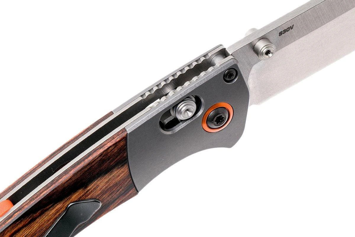 Benchmade Mini Crooked River 15085-2 Jagdmesser, Holz 6 Benchmade Mini Crooked River 15085-2 Jagdmesser, Holz – Bild 6