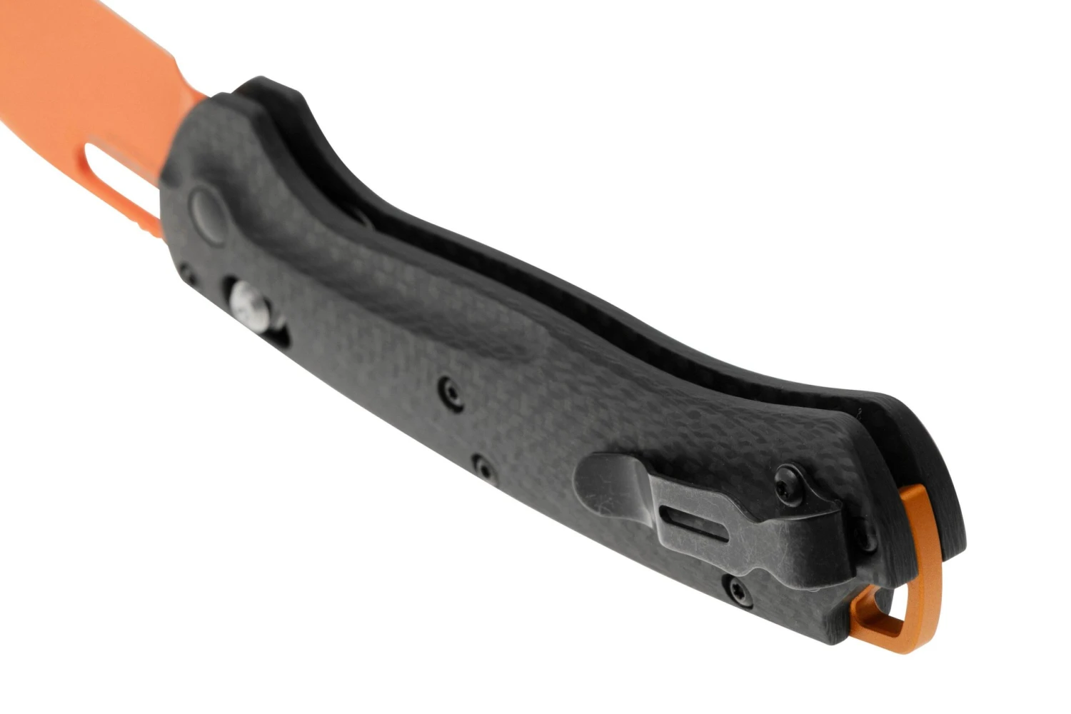 Benchmade Taggedout 15535OR-01, Magnacut, Carbon, Jagd-Taschenmesser 4 Benchmade Taggedout 15535OR-01, Magnacut, Carbon, Jagd-Taschenmesser – Bild 4