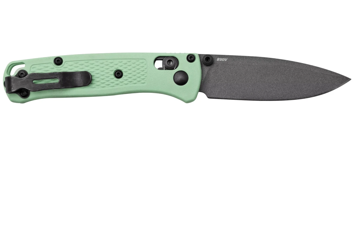 Benchmade Mini Bugout S30V Tungsten Gray Cerakote, Sea Foam 533GY-06 3 Benchmade Mini Bugout S30V Tungsten Gray Cerakote, Sea Foam 533GY-06 – Bild 3